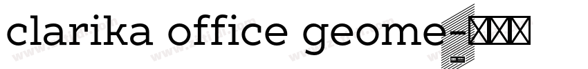 clarika office geome字体转换